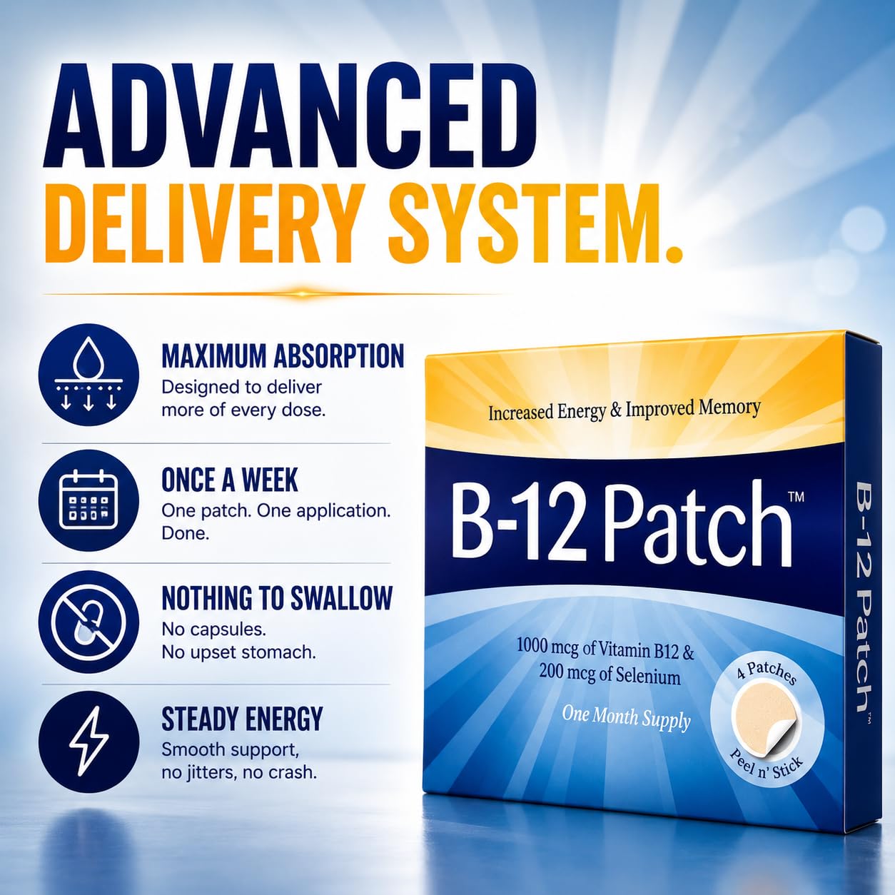 vitamin b12 injection or patches Skin  Preview Pack (8 Patches)  Vitamin Injections London Wellness PatchAid B12 Plus Vita Sciences Vitamin B12 Patch