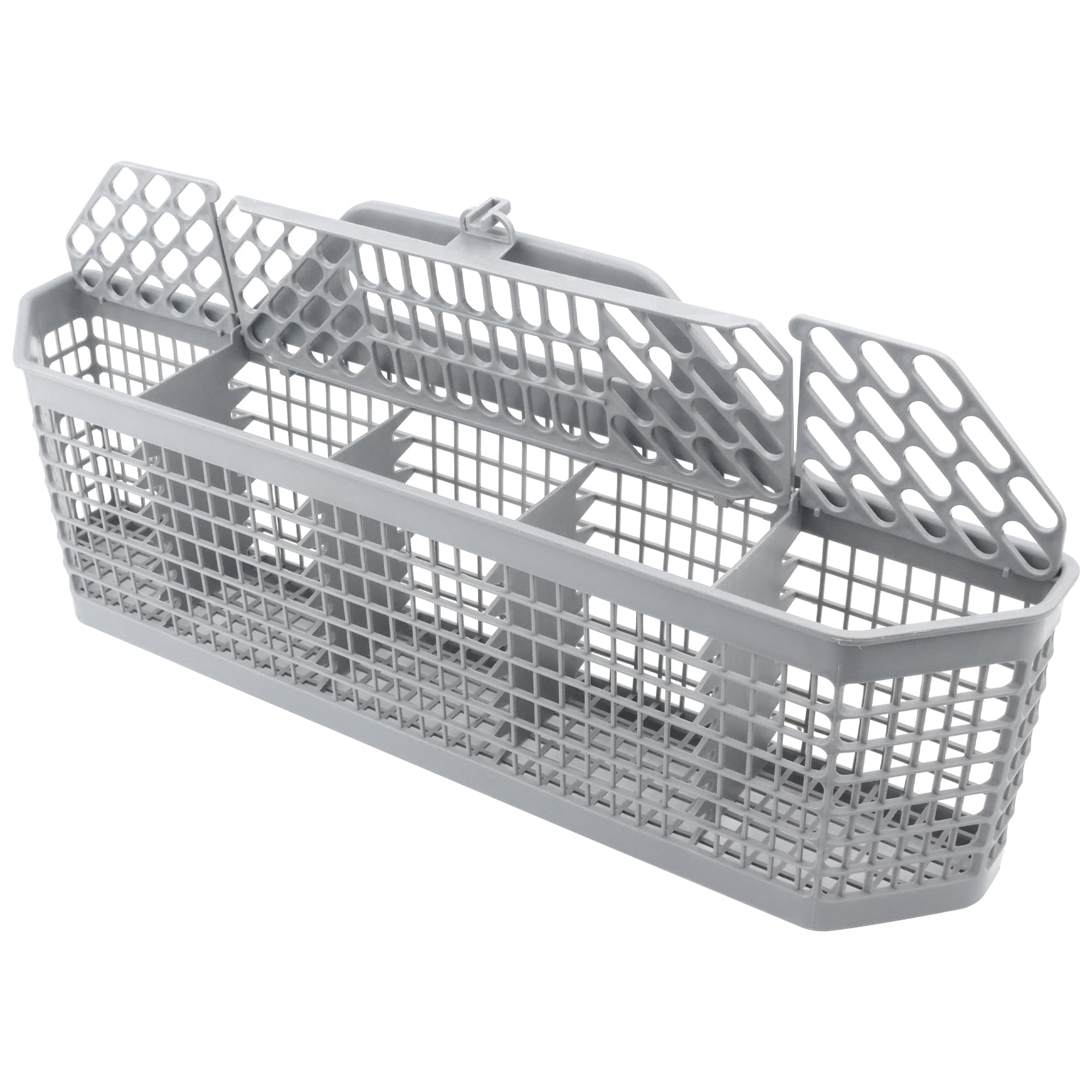 Dishwasher Basket fit for GE Dishwasher Silverware Basket WD28X10128-19.7"x3.8"x8.4"-WD28X10127 WD28X10131 WD28X10132 1088673 AP3772889 PS959351 AH959351,Grey,Food Grade Dishwasher Basket prime&swift
