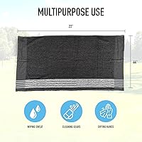 Vista 5 de Toalla de Golf Caddy - Toalla de Caddie Extra-Grande de 22" X 44" Utilizada por Profesionales del Tour, Algodón Suave Premium, Absorción Superior