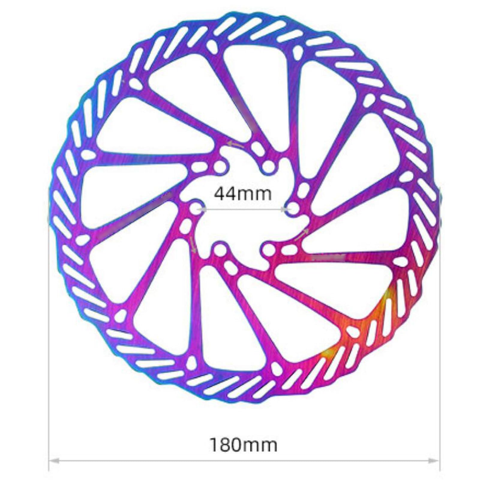 Rotore Freno a Disco for Bicicletta 160mm/180mm - Acciaio Inossidabile con Bulloni for Mountain Bike e Bici da Strada - Confezione da 2(180mm)