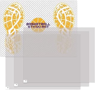 Basketball Traction Mat - Non-Slip Sticky Court Board, 17x13 Inch Sports Adhesive, Replacement Sheet Included | Gym Floor Accessory for Basketball Volleyball Indoor Outdoor Sports Practice Training