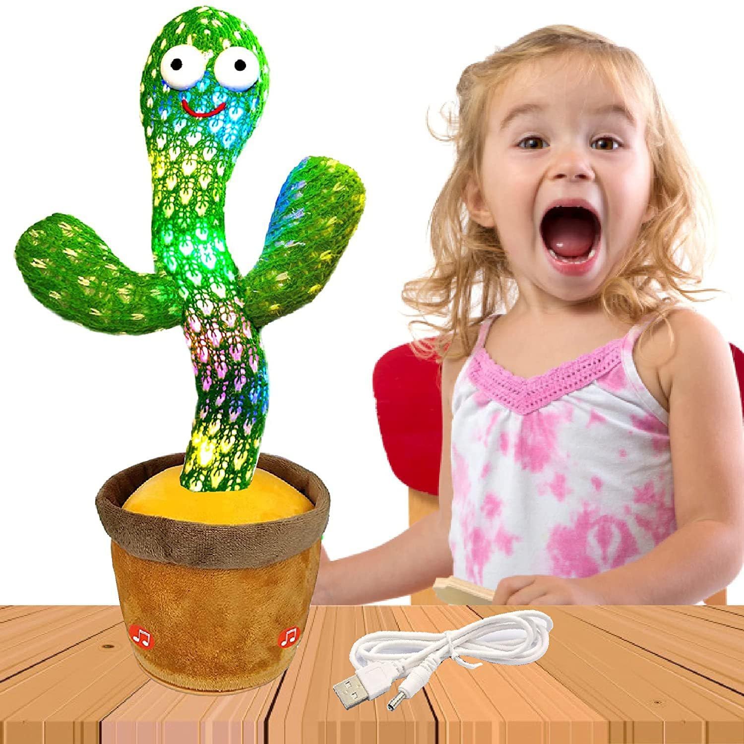 KIDSVIBE Dancing Cactus Toy Kids Talking Singing Wriggle Children Plush Electronic Toys Baby Voice Recording Repeats What You Say LED Lights Gift. (B0CKQG5R4M) Amazon Price History, Amazon Price Tracker