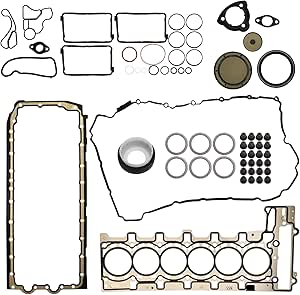 Amazon.com: HS55004 Cylinder Head Gasket & Oil Pan Gasket Set for BMW ...