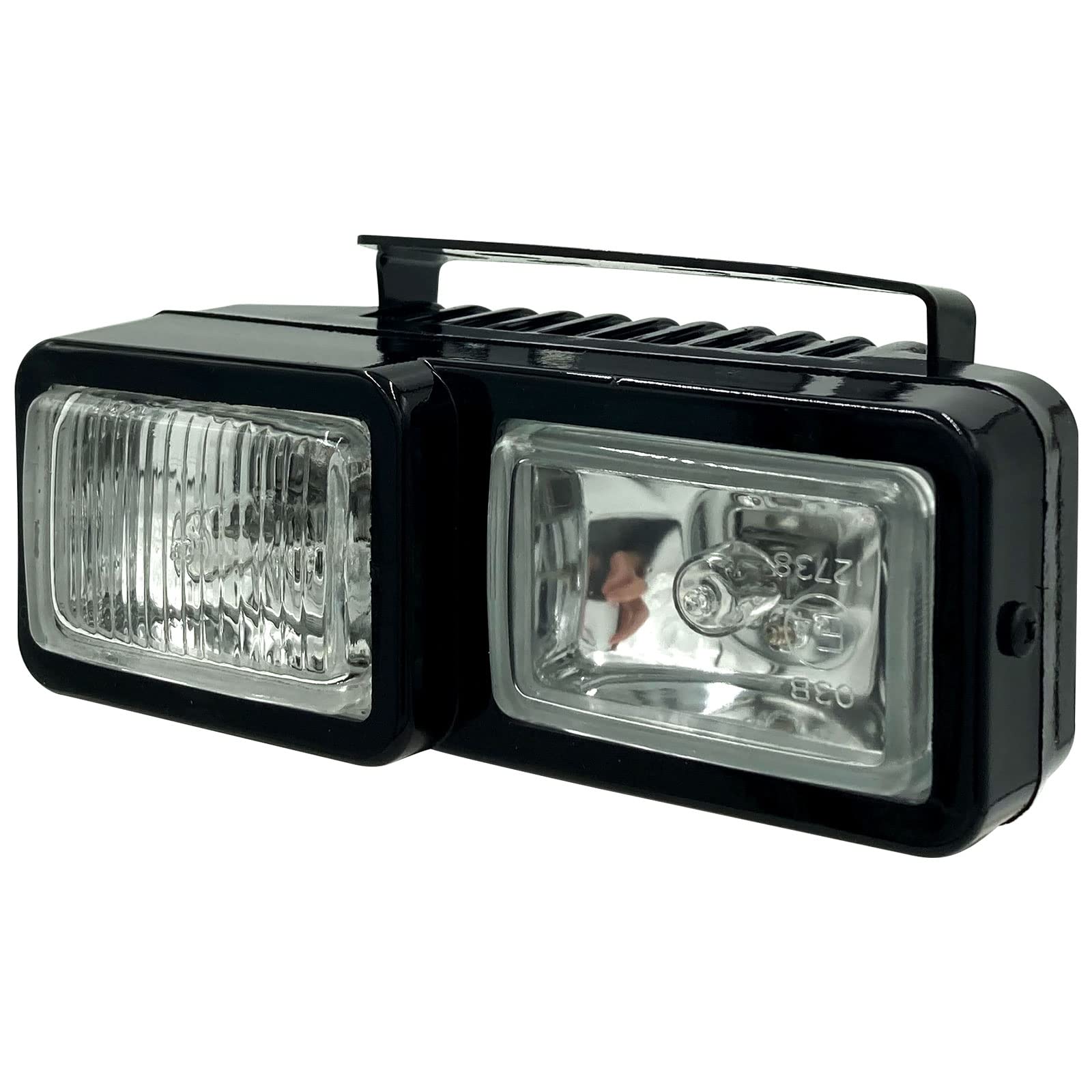 Amazon | フォグランプ 左右セット 汎用 角型 クリアー ツインガラス