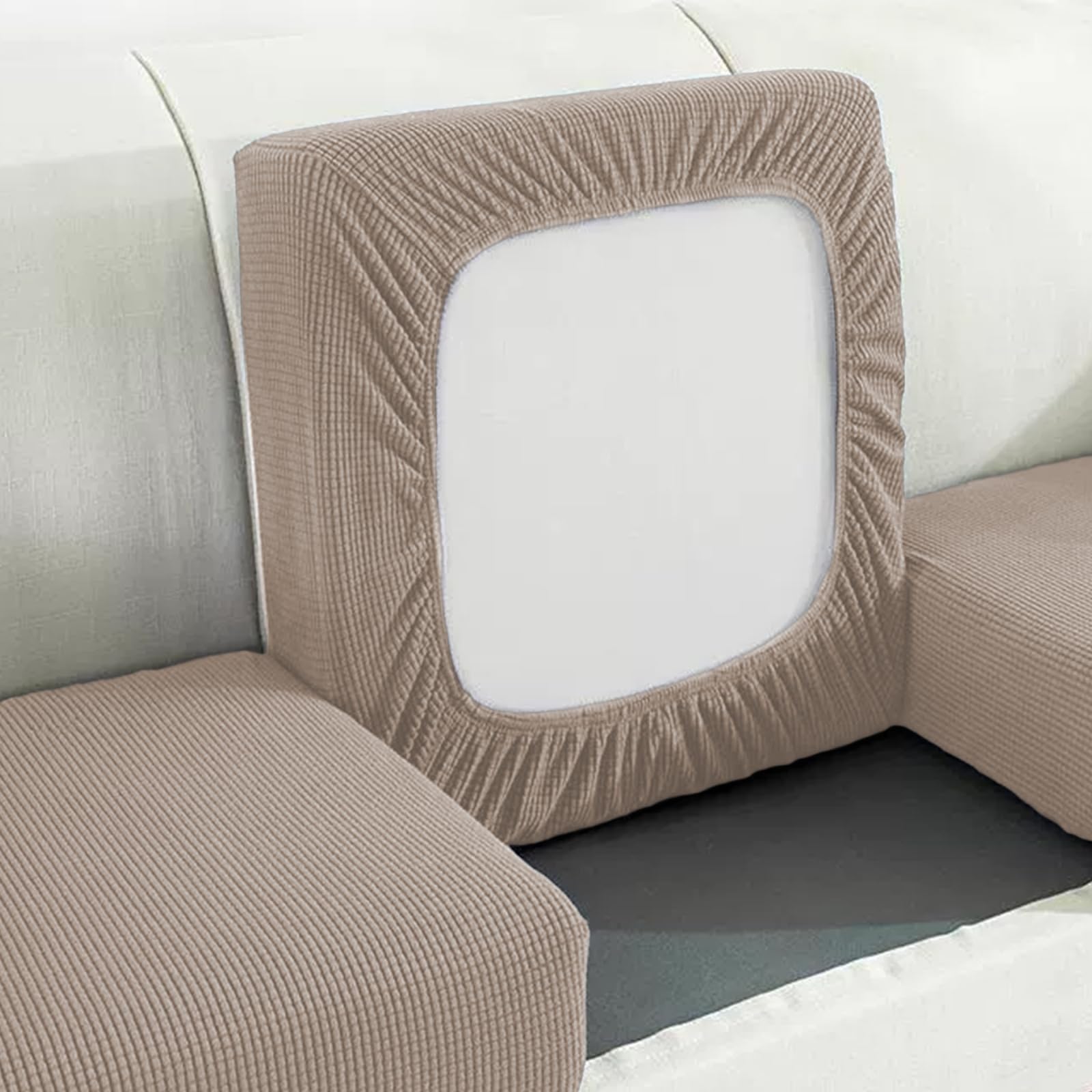 Velvet Sofa Seat Cushion Covers Stretch, Elastic Sofa Seat Cushion Cover