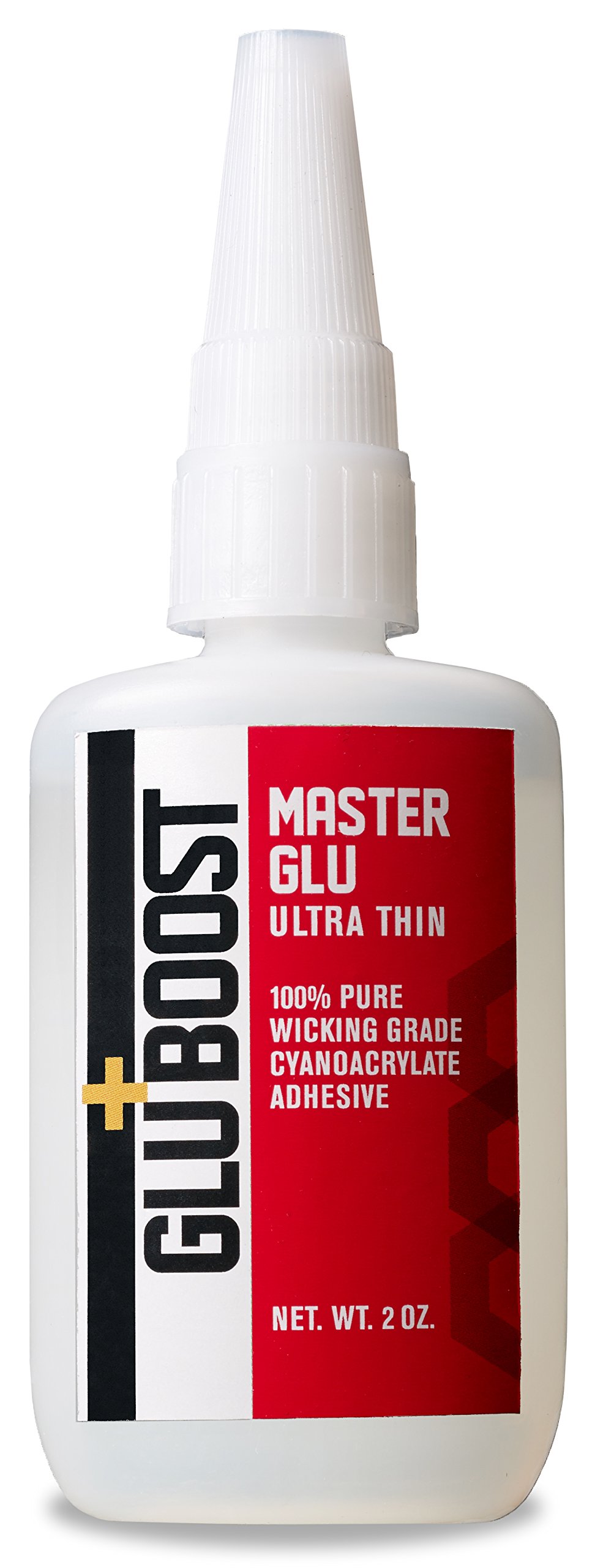 MasterGlu Ultrathin – Ultra Clear Thin CA Glue for Wood and Guitar Finish Repair – Fast-Wicking Thin Super Glue with Fine Tip for Precision Control – 2 oz