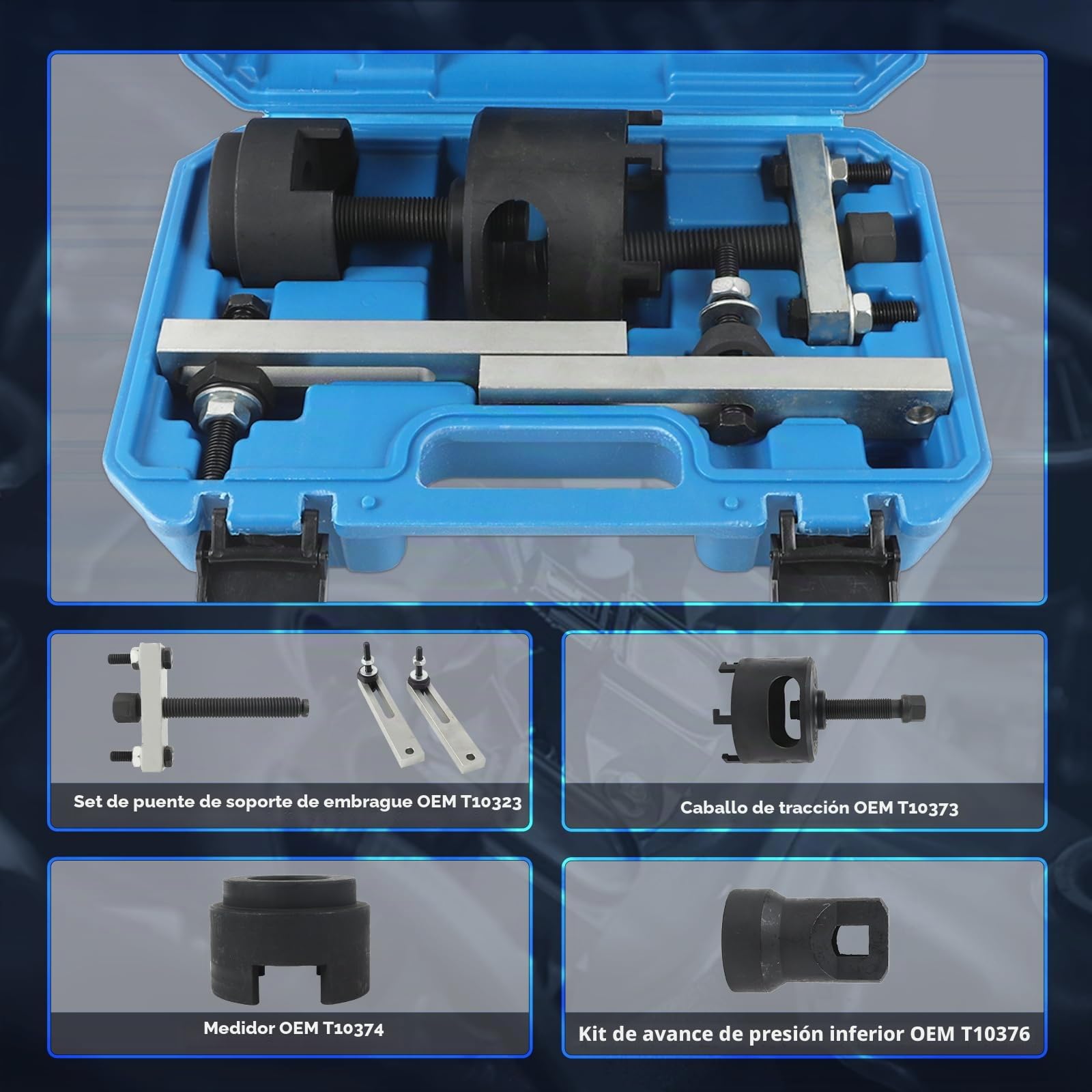 BELEY Kit de Extracción del Cuerpo de la Válvula para Desmontar la Transmisión de Doble Embrague para Volkswagen para Audi DSG de 7 velocidades T10373 T10374 T10376 T10376 T10323