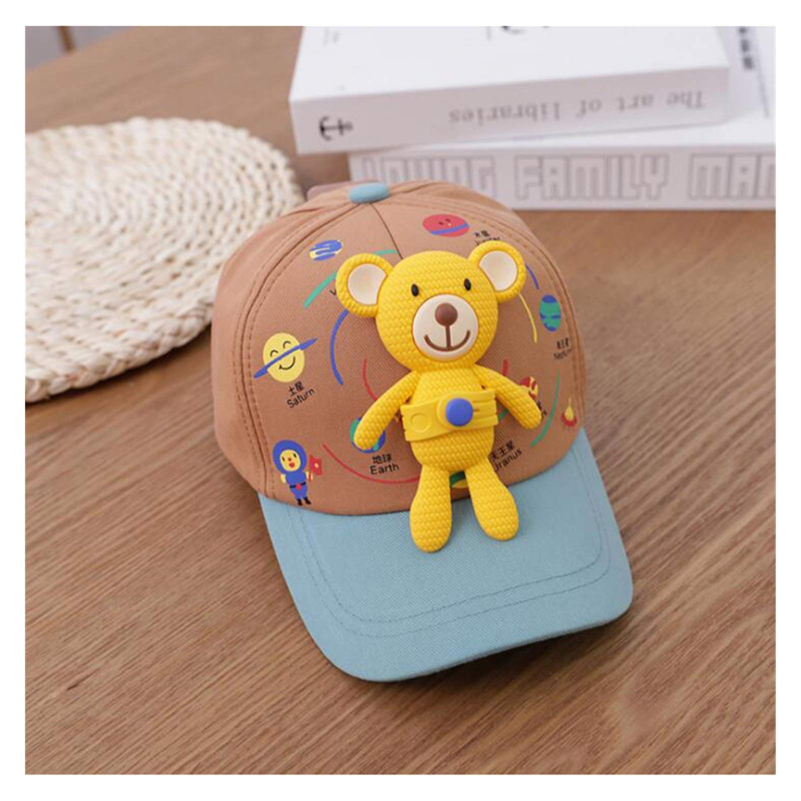 Casquette De Baseball Enfant Avec Ours Dessin Animé - Multicolore - Taille Unique - Coton/Polyester - Neuf Avec étiquettes