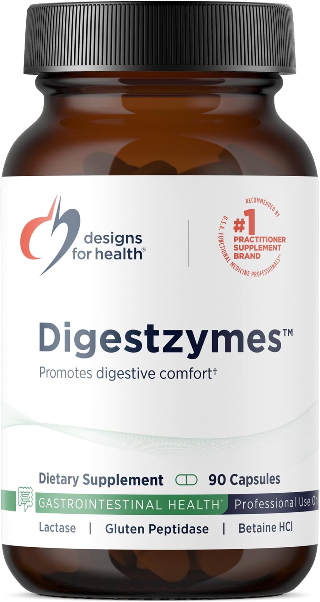 Digestzymes Digestive Enzyme Complex Supplement (380mg - 90 Capsules - 3 Month Supply) - Blend of Digestive Enzymes to Digest Protein, Dairy, Carbs & Fat – Suitable for Those with Gas & Bloating