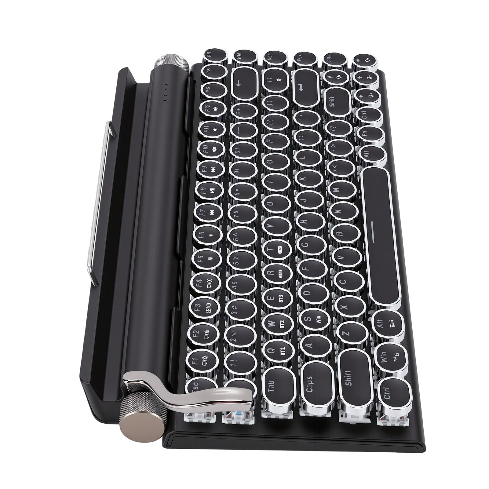 Bewinner Clavier de Jeu Mécanique Steampunk, 14 Rétroéclairage, 3 Modes