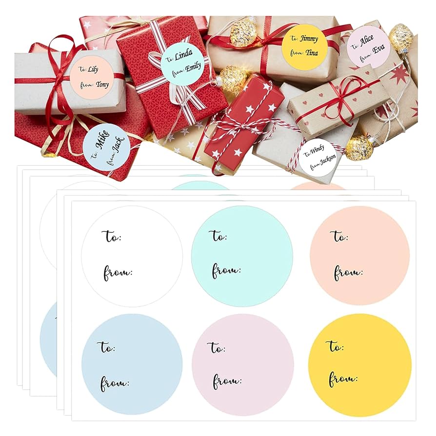 amazon-com-to-and-from-happy-holiday-new-year-birthday-gift-tag-present-sticker-2-5-inch-multicolored-circle-blank-seal-labels-for-baby-gifts-treat-bags-party-favors-120pcs-health-household for Blank Gift Tags Printable Free Amazon.com : to and from Happy Holiday New Year Birthday Gift Tag Present Sticker 2.5 inch Multicolored Circle Blank Seal Labels for Baby Gifts,Treat Bags,Party Favors 120pcs : Health & Household for Blank Gift Tags Printable Free