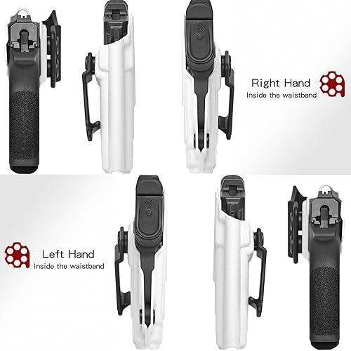 Miniatura 7 de M&P Bodyguard 380 Holster IWB KYDEX Holster Fit S&W M&P Bodyguard 380 Auto & Integrated Laser Pistol, Inside Waistband Concealed Carry, Adjustable