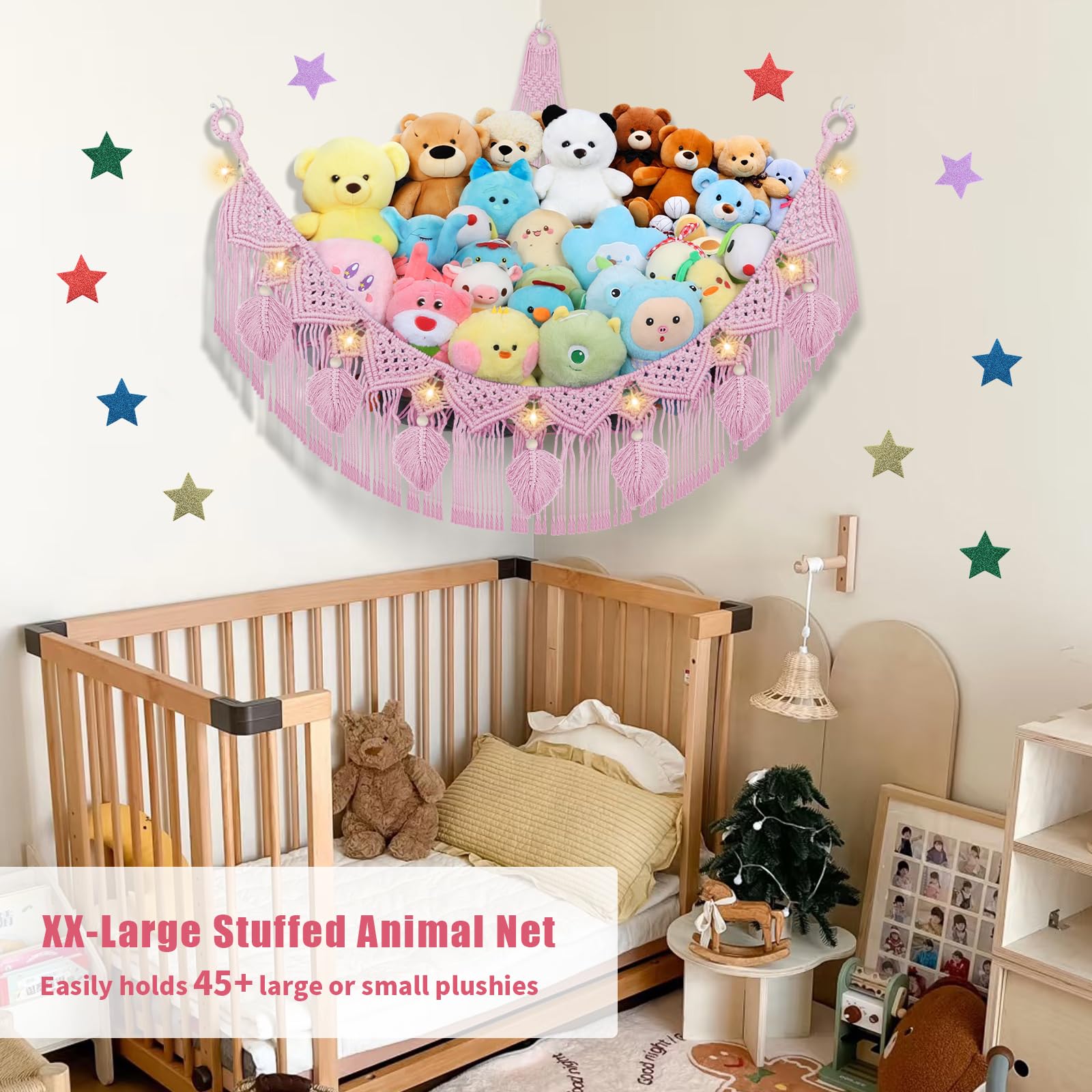 Hamac Ou Filet De Rangement Pour Animaux, Hamac Pour Jouets, Pour Coin Danimaux Chambre Parfaite Creche Salle De Jeux 86964634