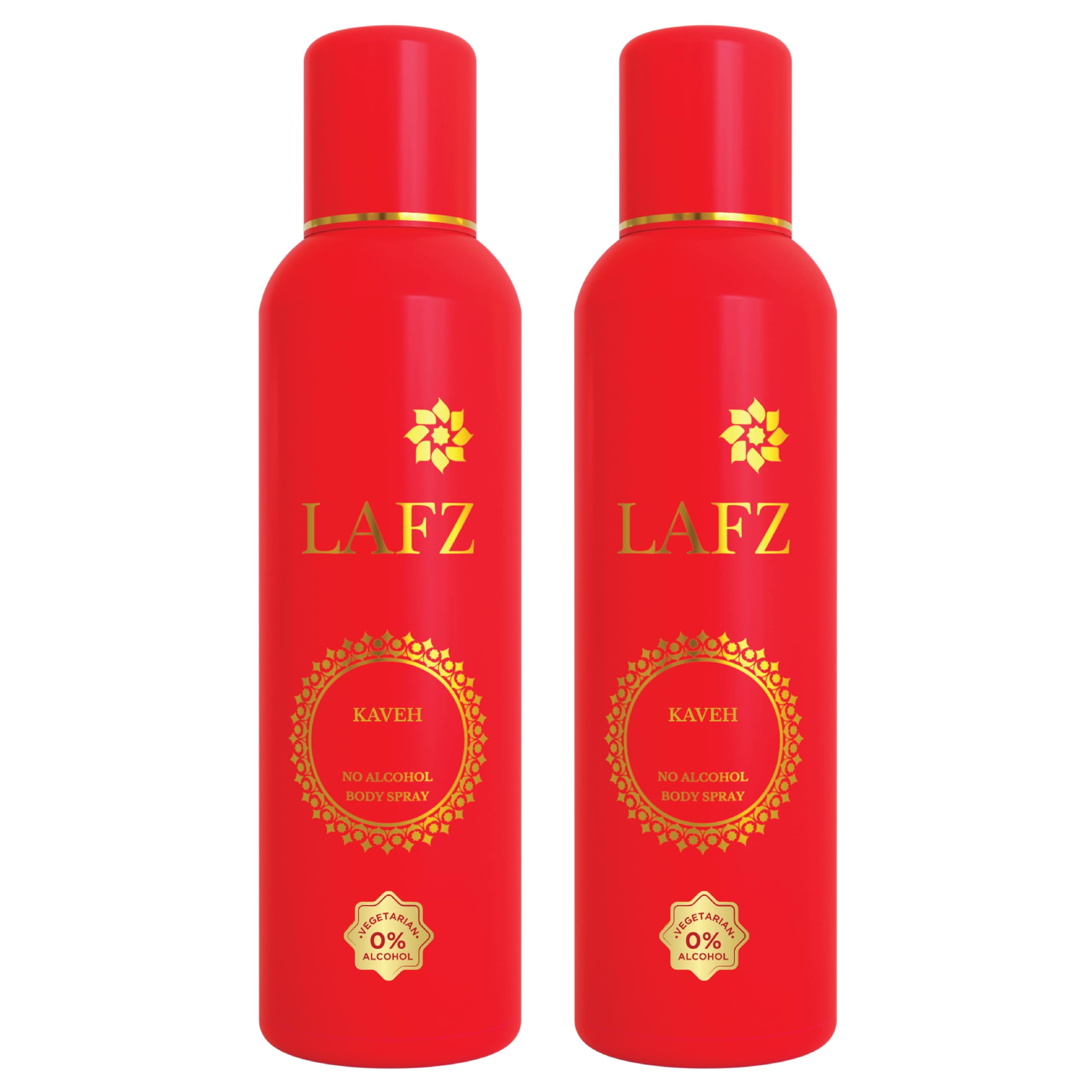 LAFZ No Alcohol Deodorant Body Spray For Men & Women, Combos (Kaveh Pack of 2)