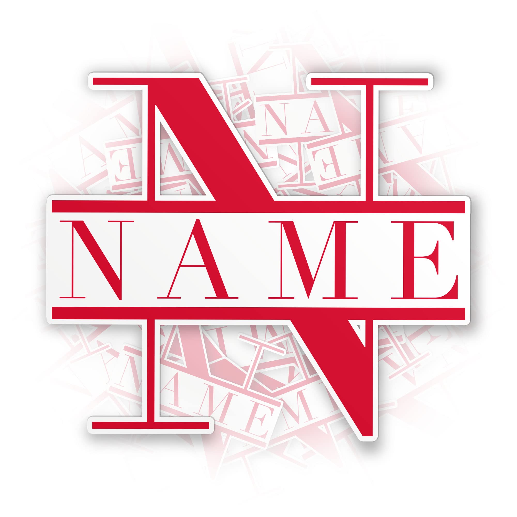 Custom Name Letter Sticker Personalized Customize Monogram Name Stickers Cute Die-Cut Waterproof Vinyl Sticker for Laptop Water Bottle Phone Case Cars