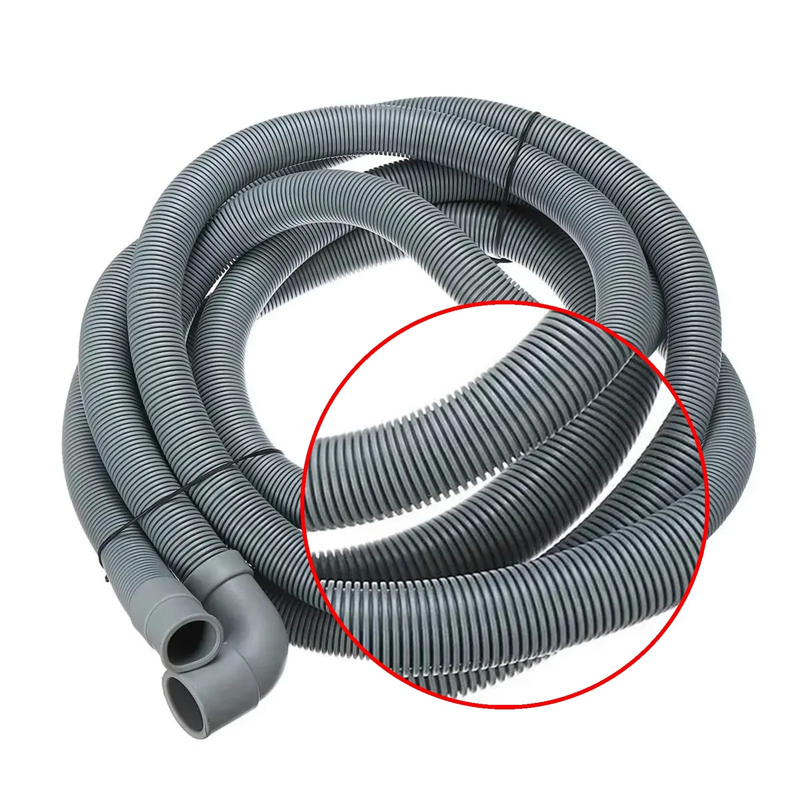 Lavatrice Lavastoviglie Tubo Di Drenaggio Uscita Tubo D'acqua Estensione Flessibile | 4M 22 Millimetri Con Bracket