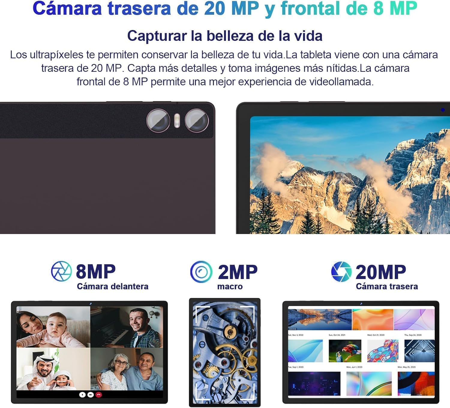 BIEGEDY S23 Tablet camera features