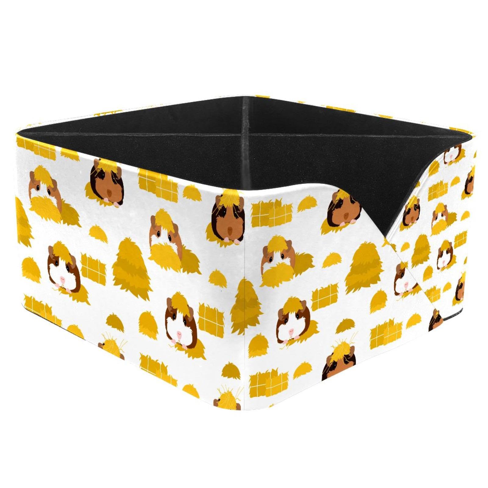 KengjuTesu Doodle Guinea Pig Desktop Organizer Pen Holder, Rectangular Pencil Cup for Office, Study and Makeup Stations