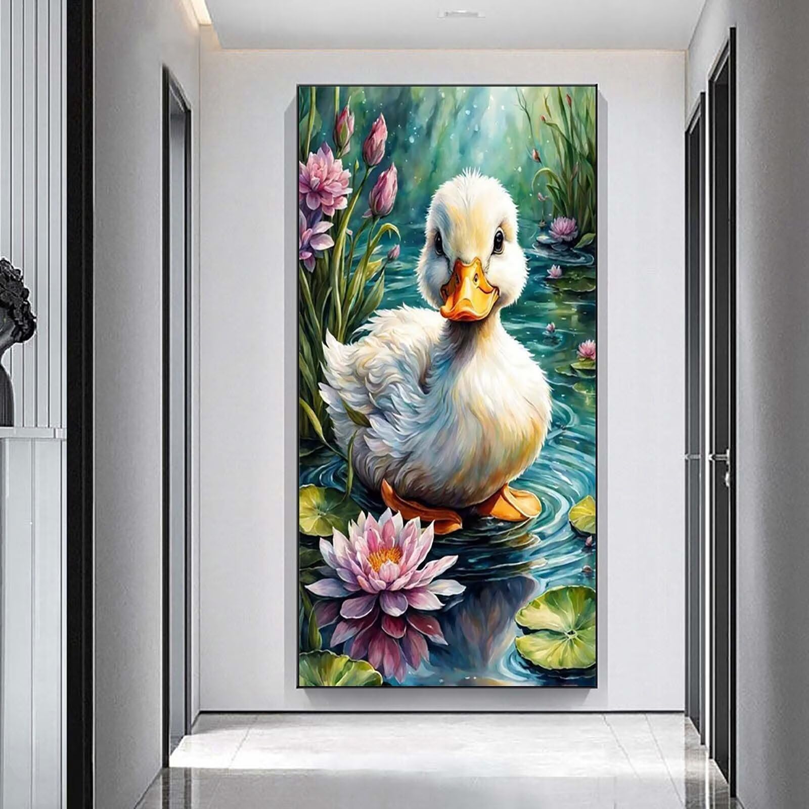 Diamentowe malowanie kaczka, duże DIY diamentowe malowanie dorośli 60x120cm