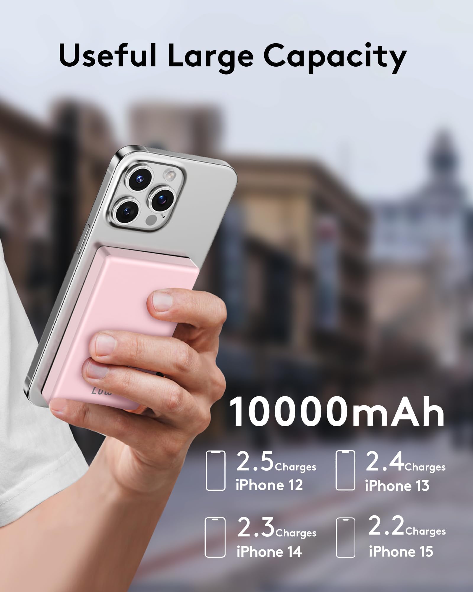 Magnética Bateria Externa Carga Rapida 10000mAh MP101YL1025C