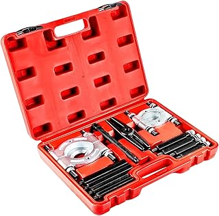 Holdfiturn 12-in-1 Bearing Puller Set - Gear Splitter Fly Wheel Separator, Automotive Tool Kit for Bearing Removal