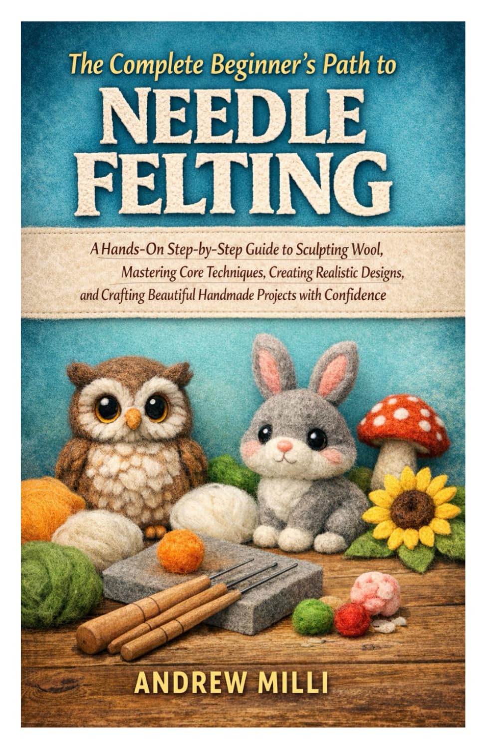 The Complete Beginner’s Path to Needle Felting: A Hands-On Step-by-Step Guide to Sculpting Wool, Mastering Core Techniques, Creating Realistic ... Beautiful Handmade Projects with Confidence