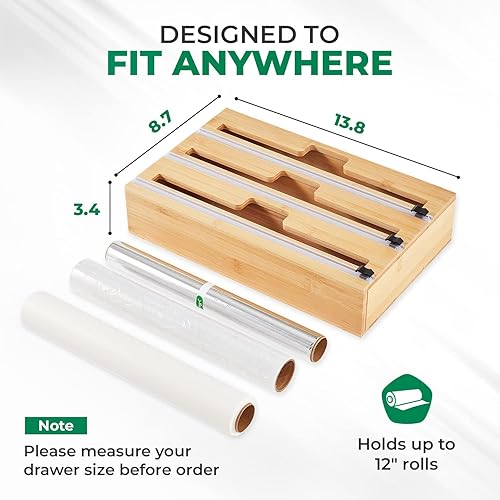 Miniatura 2 de Dispensador de envoltura de plástico con cortador 3 en 1