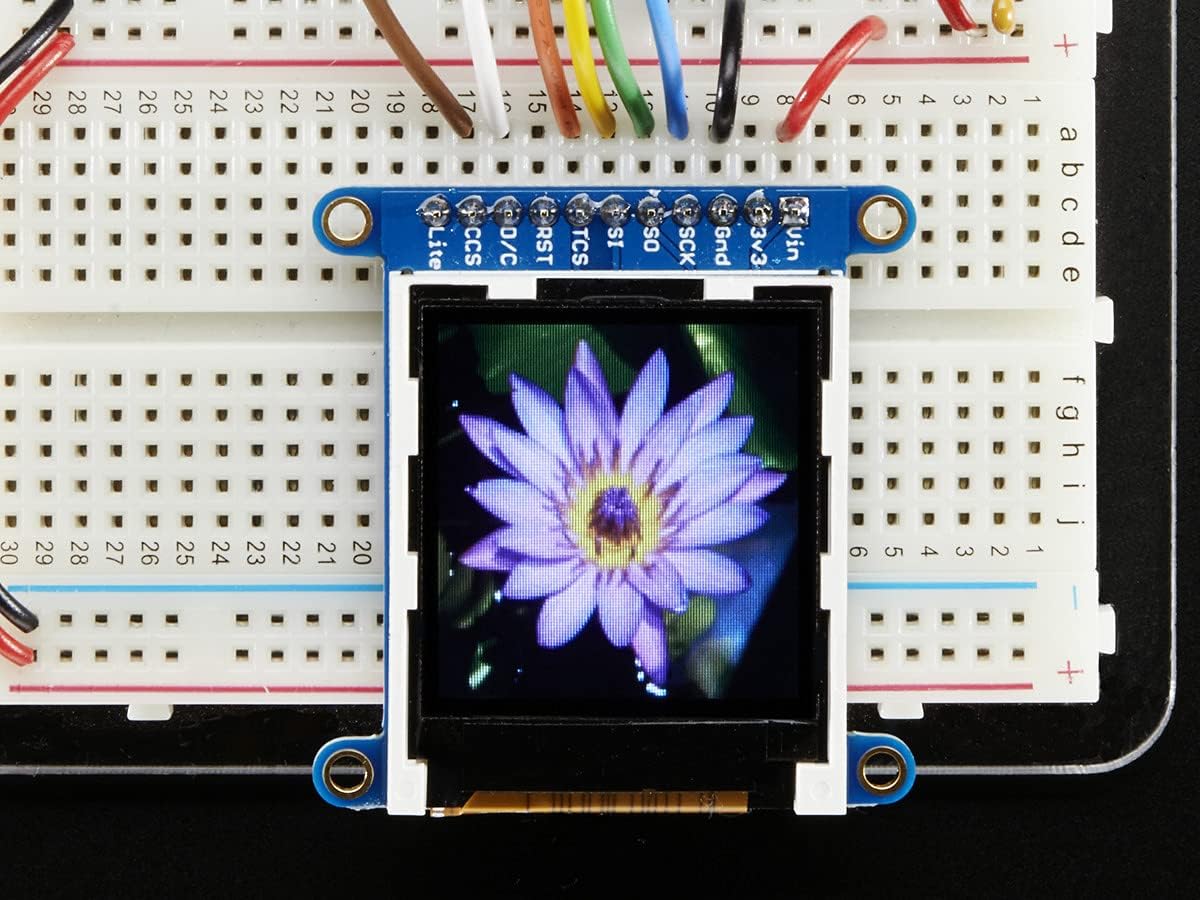Adafruit 1.44" Color TFT LCD Display with MicroSD Card breakout [ADA2088]