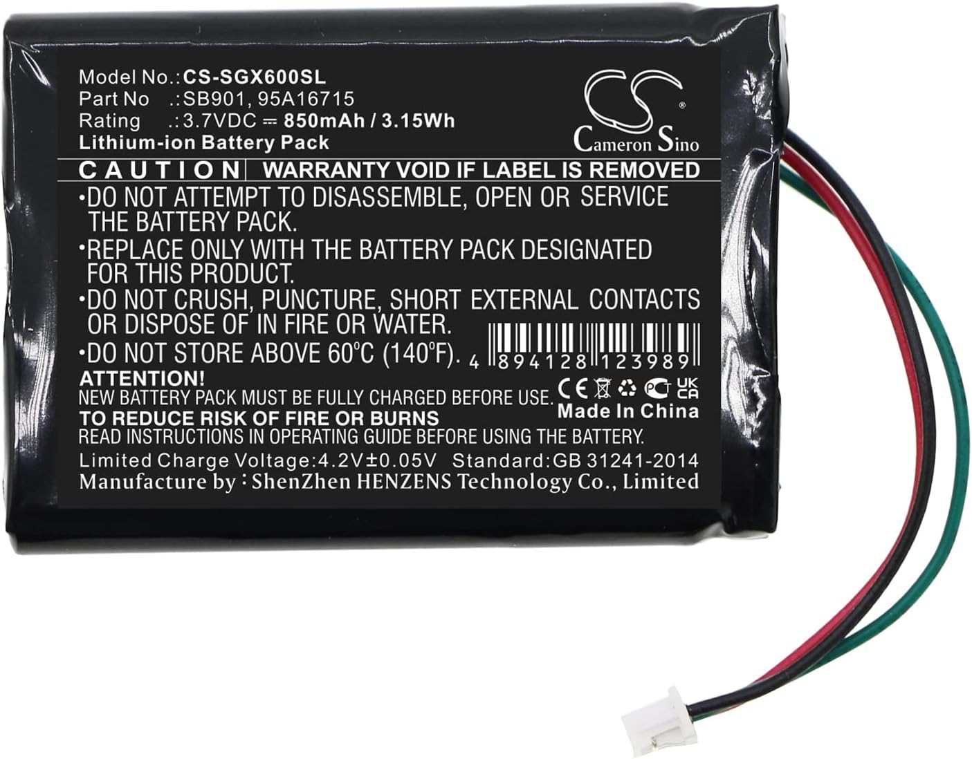 FITHOOD Battery Replacement for SHURE MXW1, MXW6, MXW8 Wireless Transmitters Part NO 95A16715, SB901 MXW8 Desktop Base Wireless Tra MXW1 Bodypack SB901A MXW6 Boundary