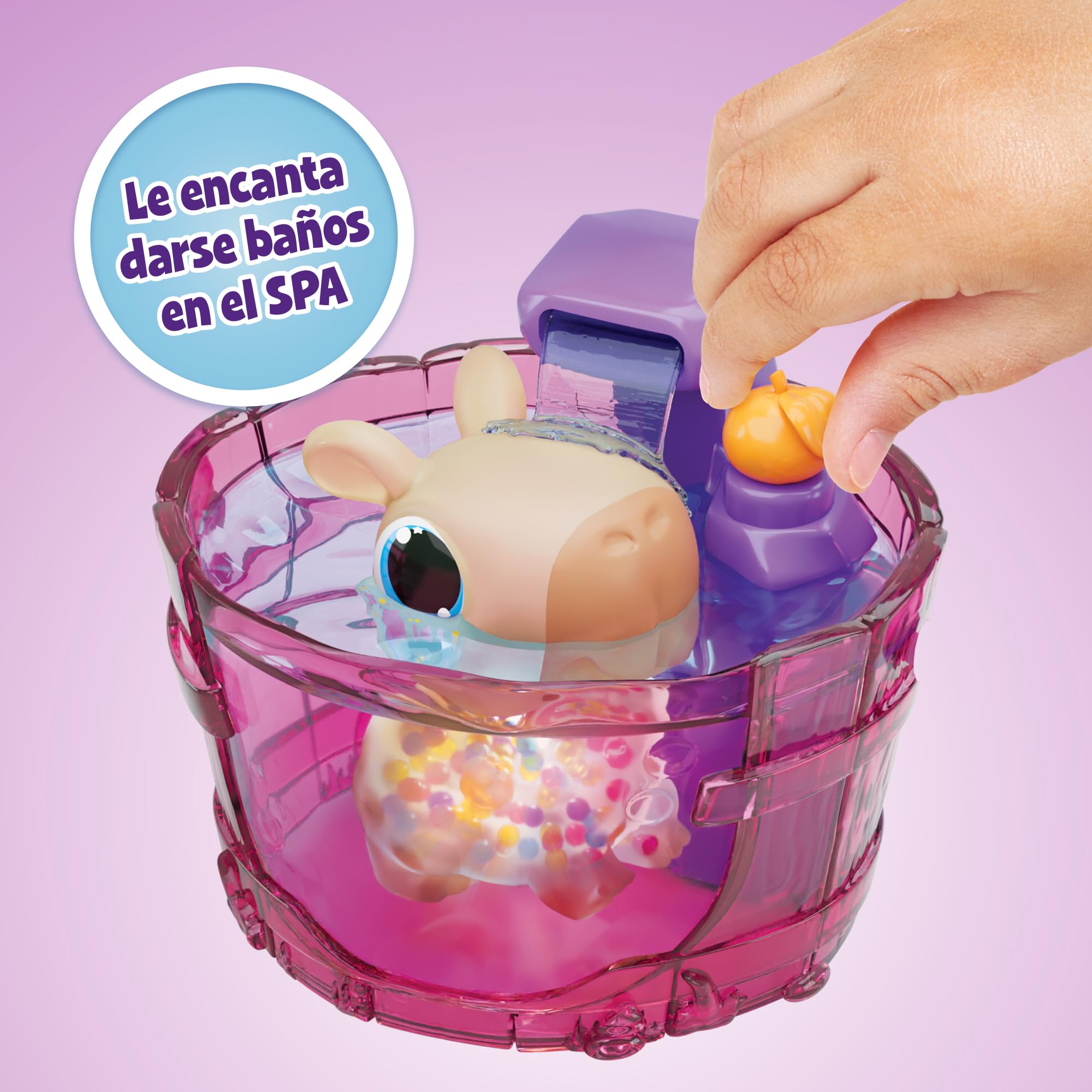Bizak Animagic Capibara SPA Time, Playset Balnerario, Baña y relaja a tu Capibara interactiva, Cuerpo blandito y Suave (64554415)