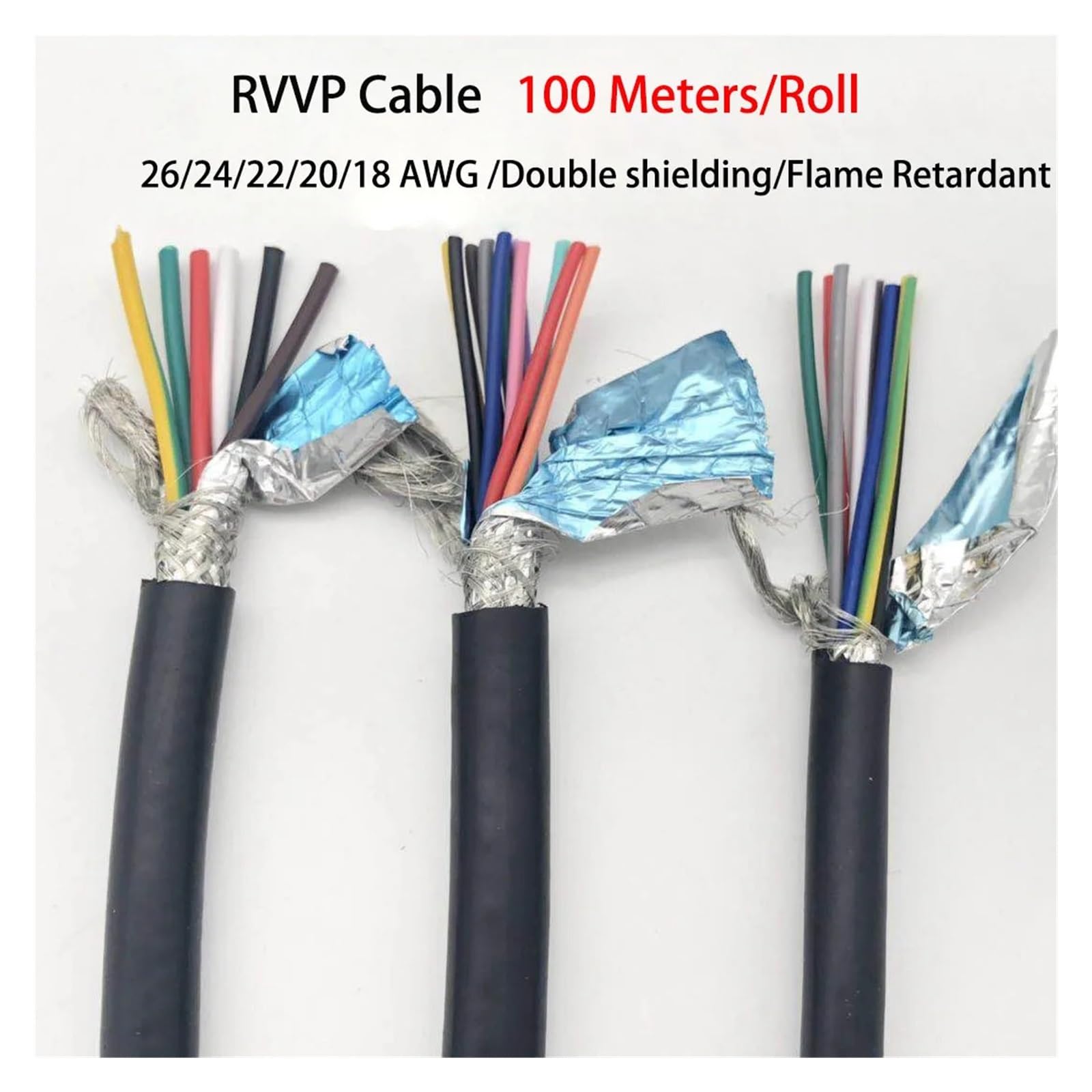 Miedziany, ekranowany kabel sygnałowy RVVP z PVC