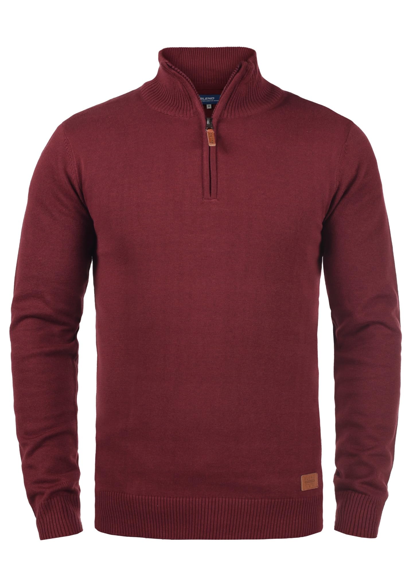 Blend BHRobin Herren Strickpullover Troyer Feinstrick Pullover