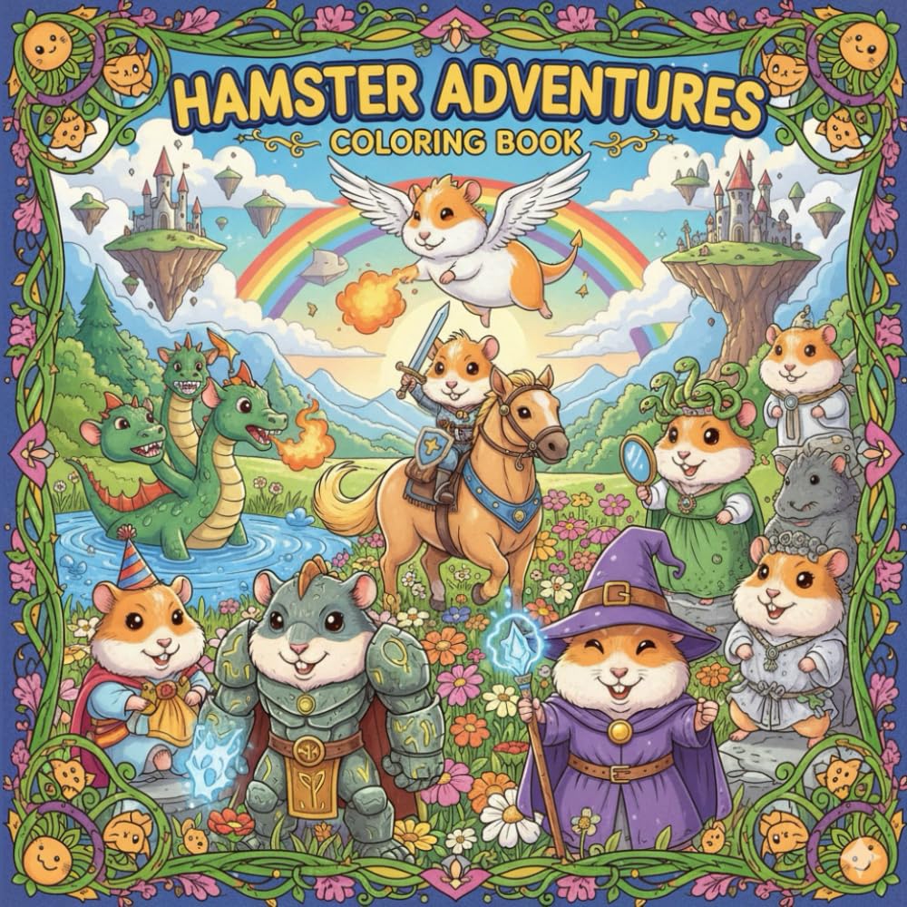 Hamster Adventures: Coloring Book