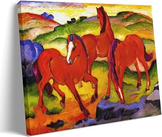 Franz Marc Grazing Horses IV 1911 German Expressionism Poster 16x24