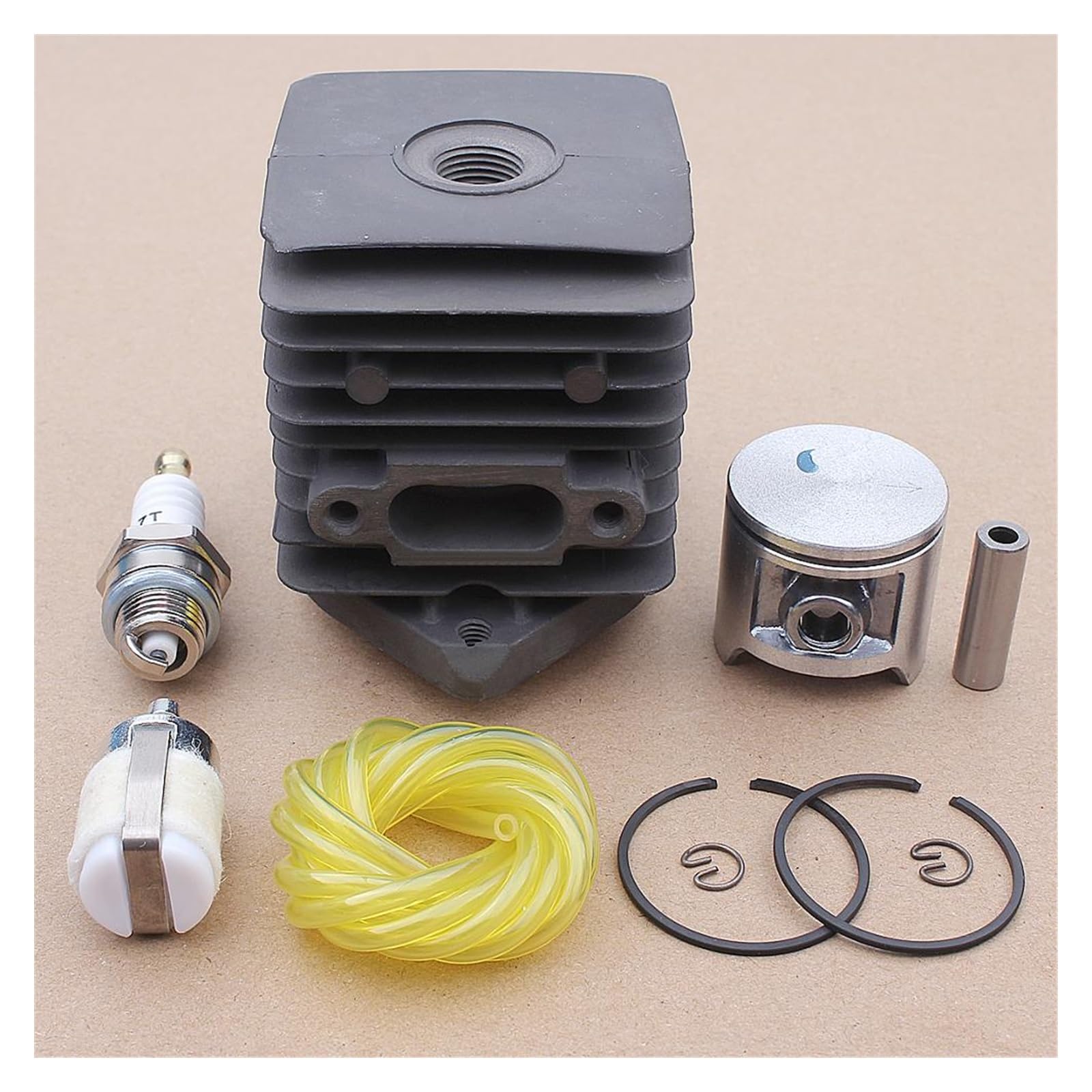 1 zestaw 33.5MM zestaw sworzni tłokowych cylindra dla Homelite S25 25cc 2500 akcesoria do trymera kosa do zarośli przewód paliwowy filtr węża część narzędzia