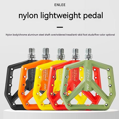 Miniatura 3 de ENLEE 916 Mountain Bike Ultra Light Nylon Pedal, 4.3 pulgadas ampliado ensanchado ultraligero sello cojinete para pedales de bicicleta MTB Accesorios