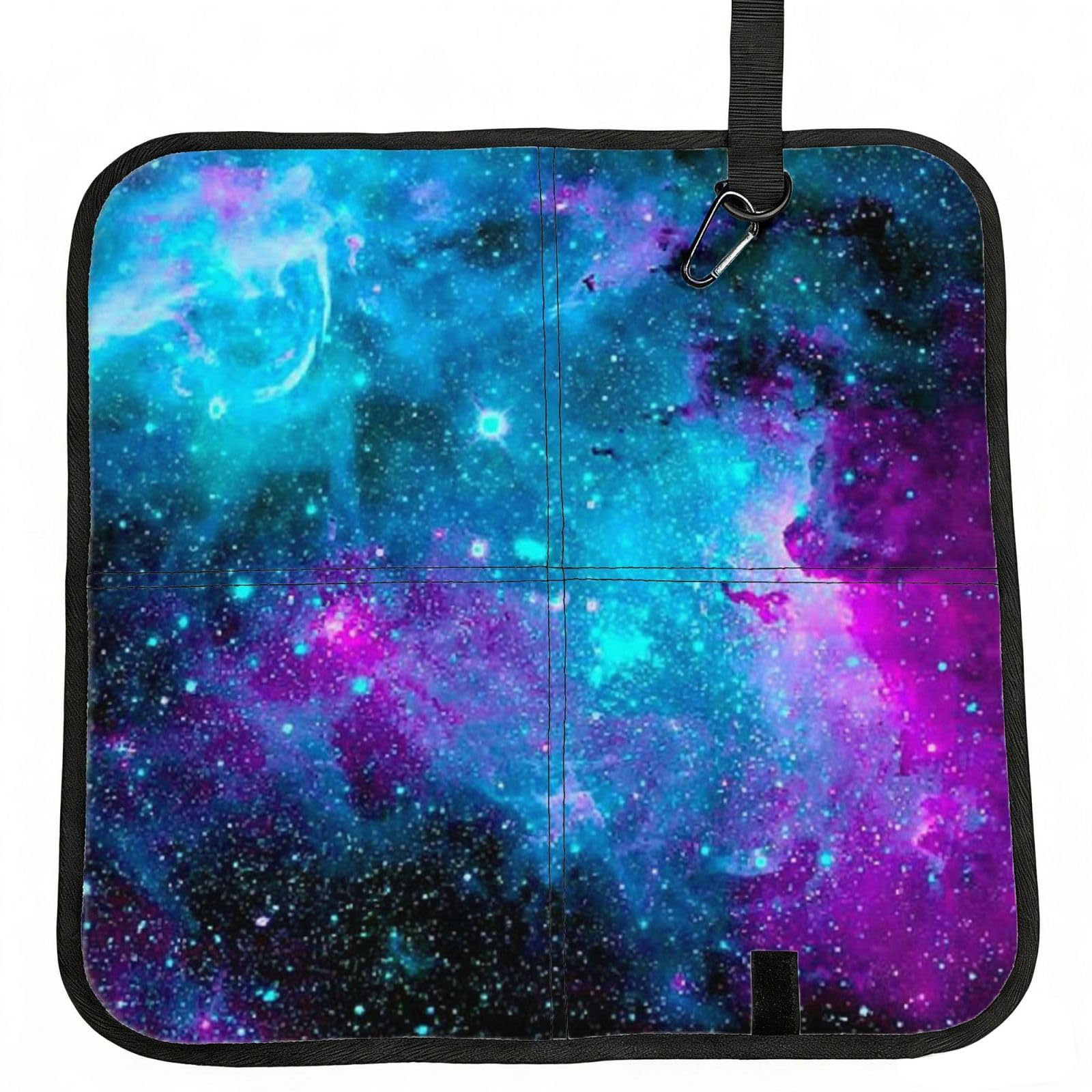 ERCgad Purple Star Sky Print Foldable Seat Cushion Portable Chair Pad Lightweight Travel Outdoor Office Home
