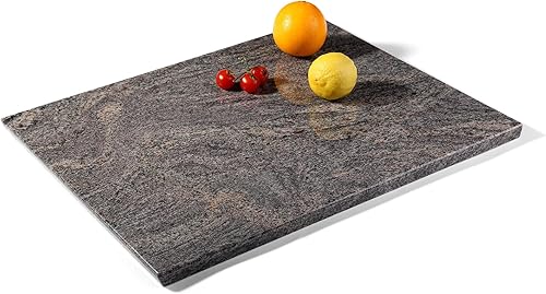Miniatura 19 de Koville Tabla de cortar de mármol para cocina, tabla grande de quesos de losa de mármol de 16 x 12 pulgadas, tabla de servir rectangular para