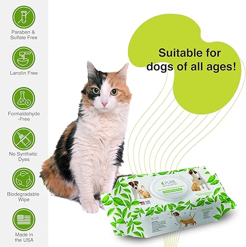 Miniatura 4 de Pure and Natural Pet Toallitas de aseo y limpieza para todas las mascotas (sin perfume) 100 ct.