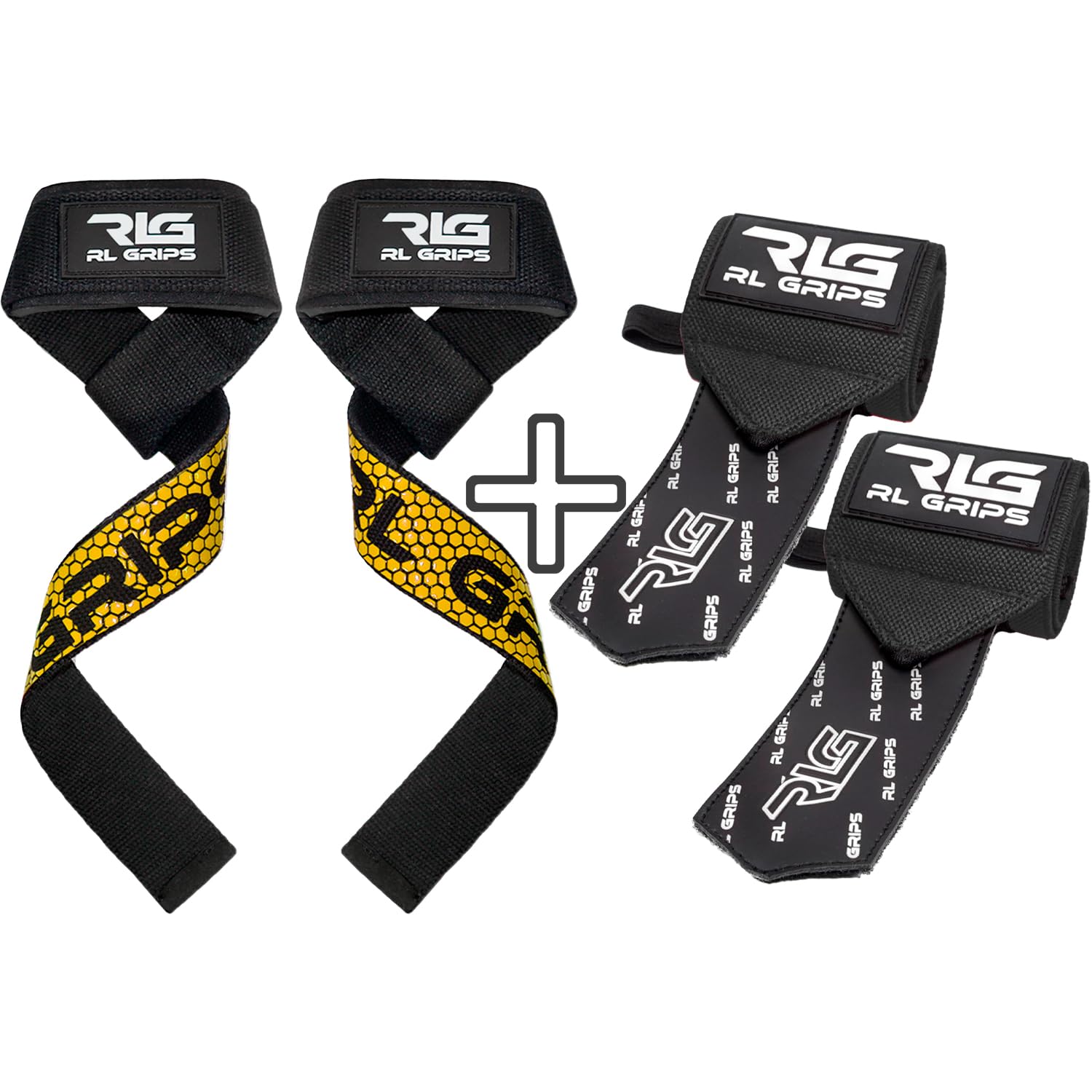 Muñequeras de Gimnasio RL Grips y Straps para Powerlifting Amarillo 8