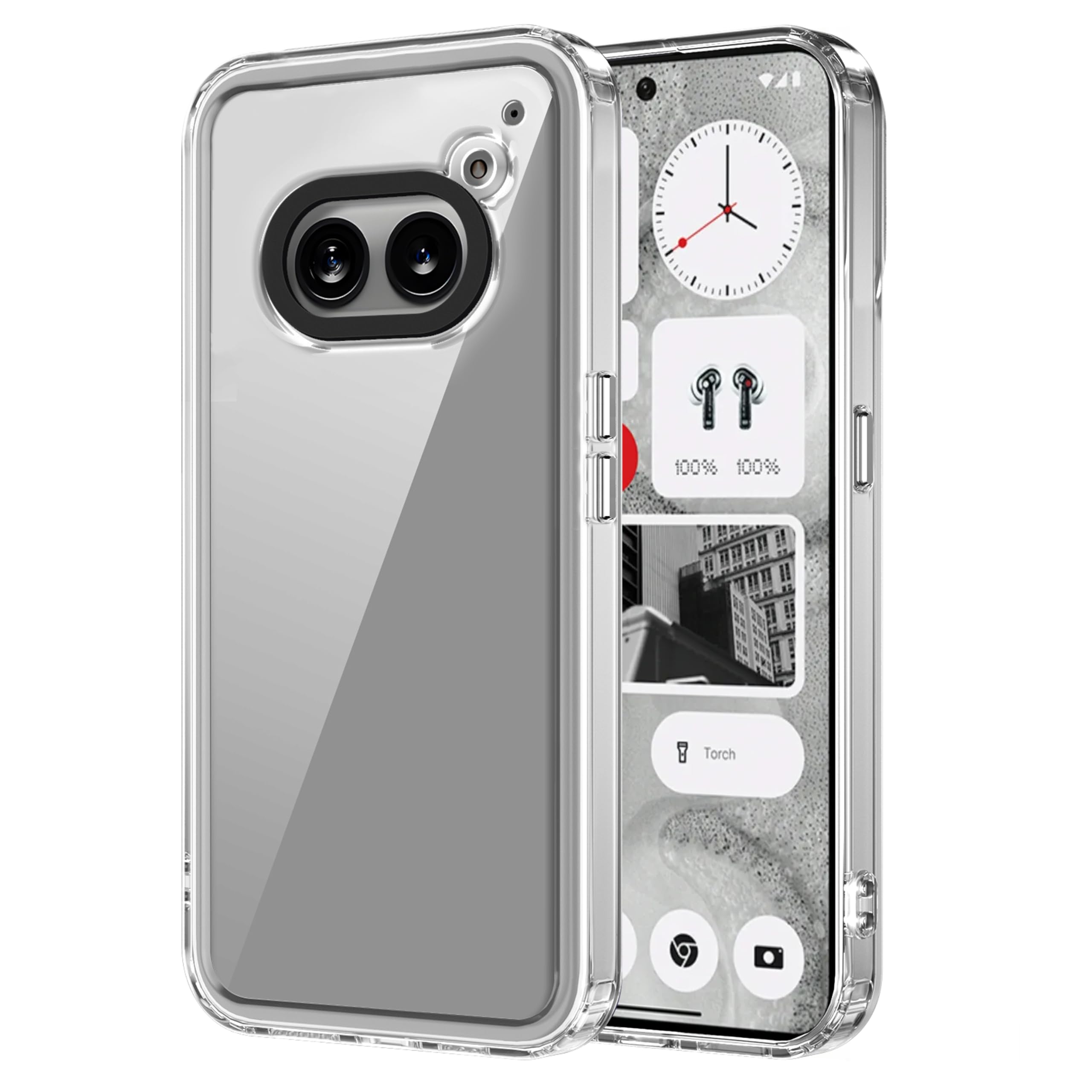 Sponsored Ad - amazon basics Back Case Cover for Nothing Phone 2A 5G (Polycarbonate, Thermoplastic Polyurethane Transparent)