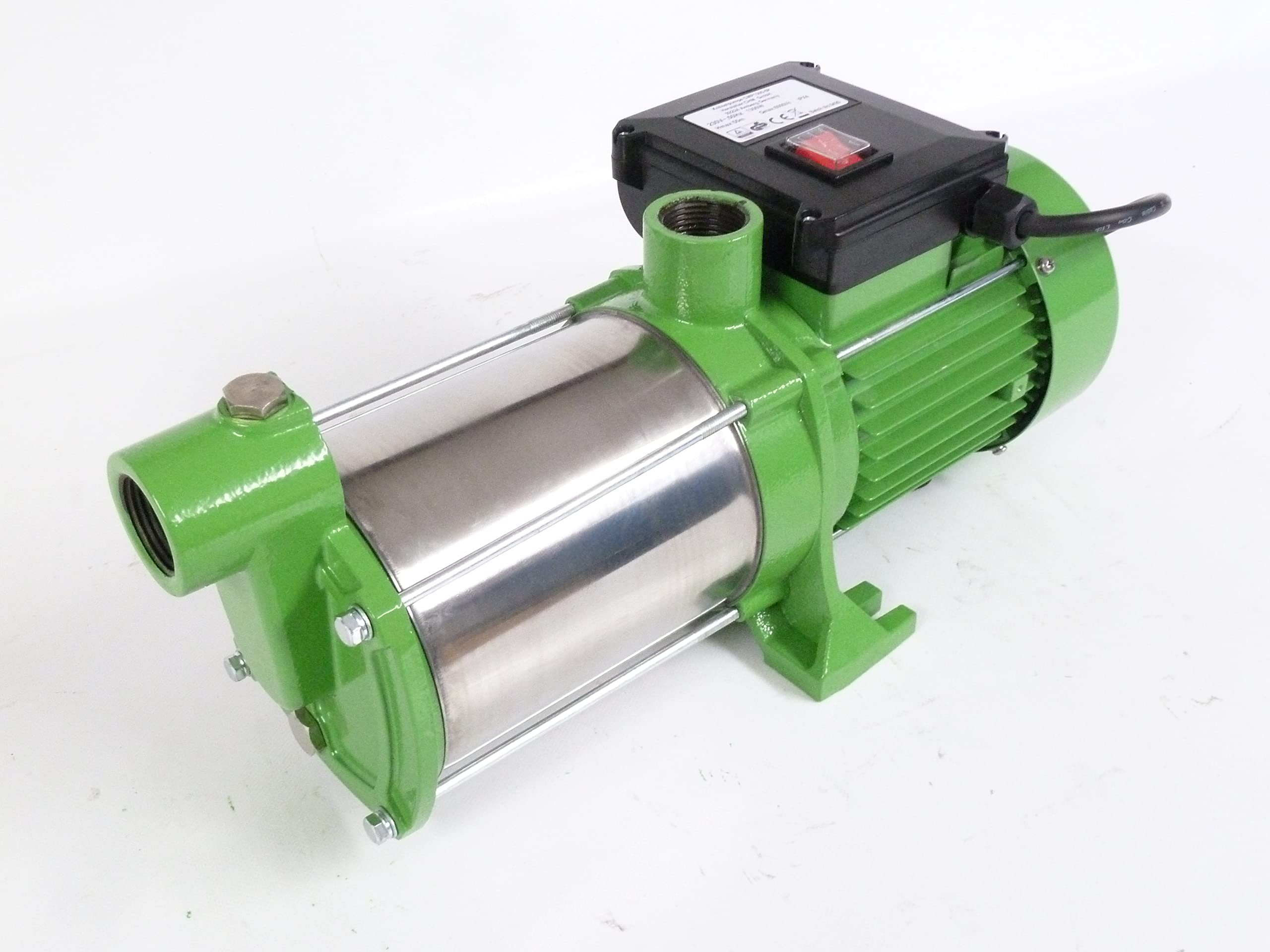 Gartenpumpe Edelstahl 1300 Watt 5,5 Bar 6000 L/h Kreiselpumpe Pumpe Hauswasserwerk