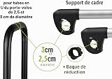 EUFAB 11248 Adjustable Strap Frame Holder 40 cm Black/Silver - 6
