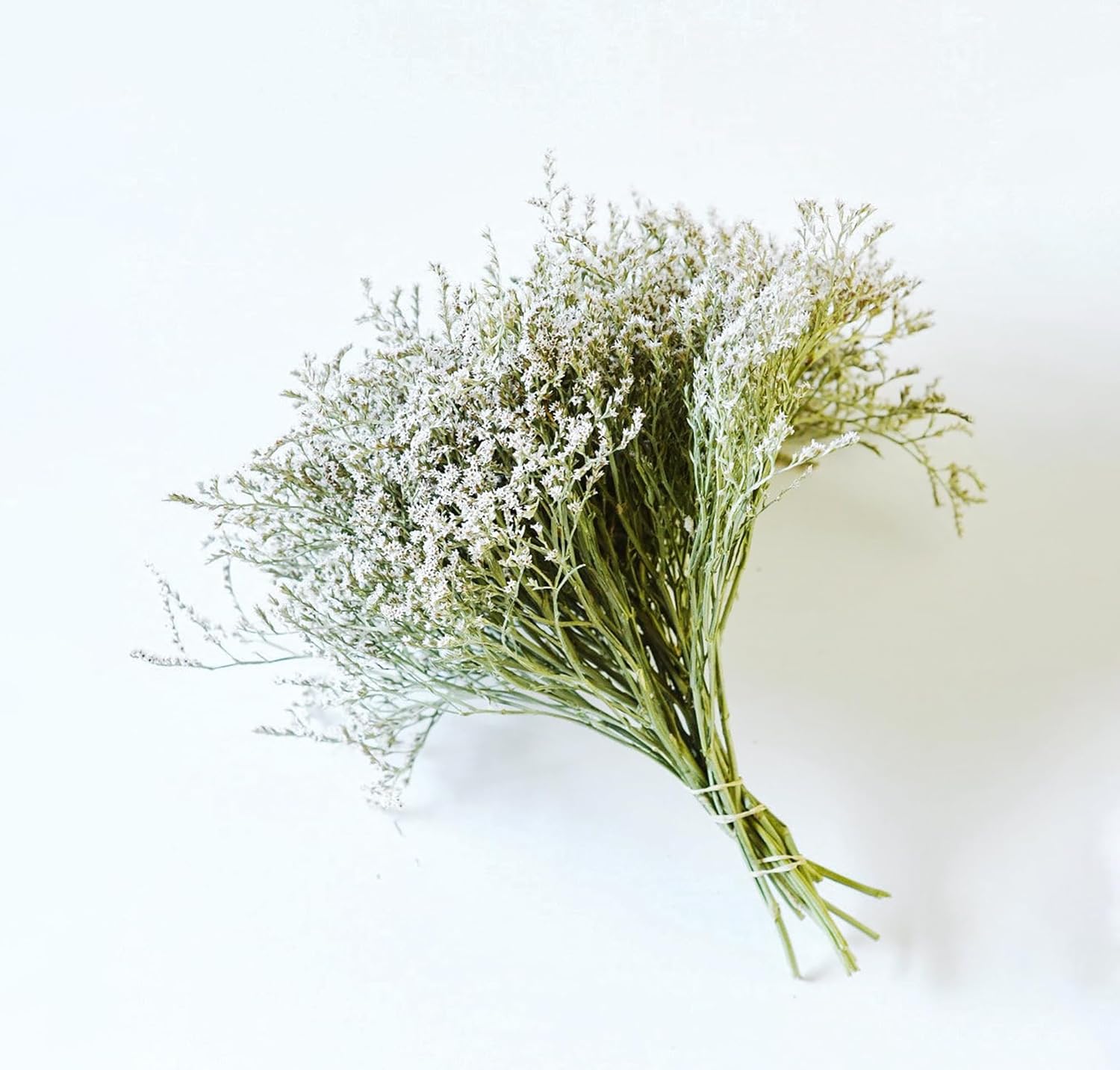 Dried German Statice Bunch - White & Green Flowers, Wedding Bouquet, Rustic Home Decor, Dried Wreath Supplies (2 or 4 oz) (4 Oz)