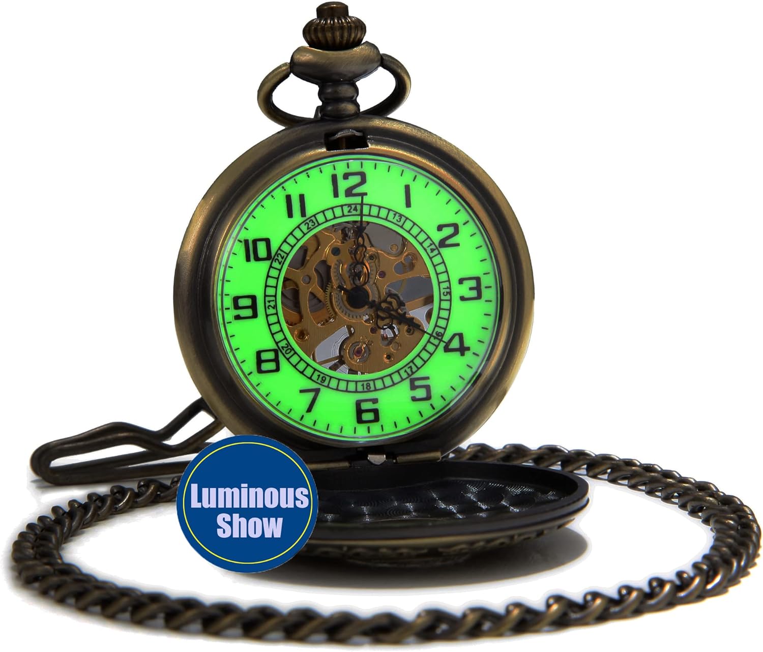 light up pocket watch