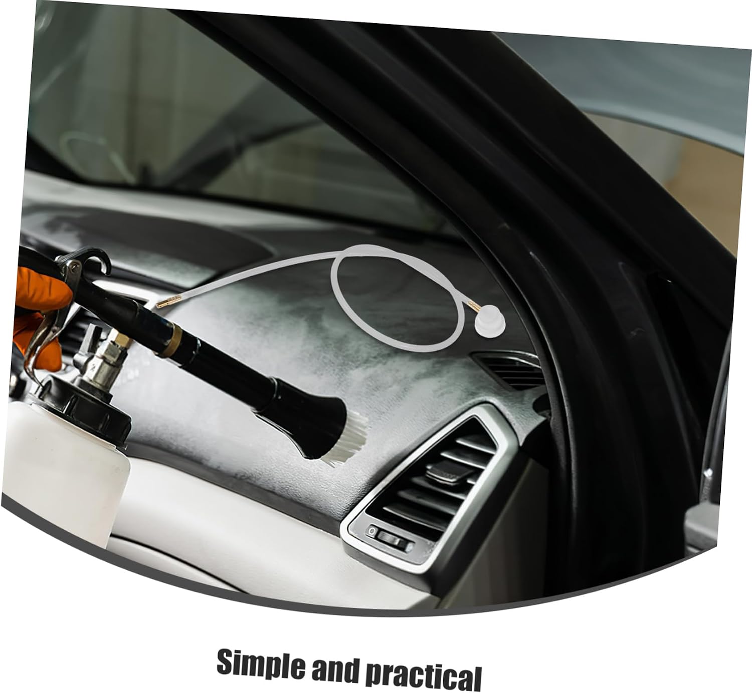 4pcs Refillable Aerosol Spray Can Nozzle Extension Kit Long Hose for Car Air Conditioner Cleaning Efficient Dirt Removal Versatile Use for Various Vehicle Types