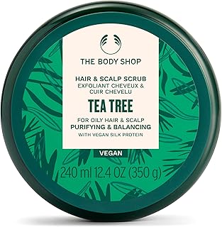The Body Shop Çay Ağacı Arındırıcı ve Dengeleyici Saç ve Saç Derisi Ovma Vegan ipek Protein 240ml