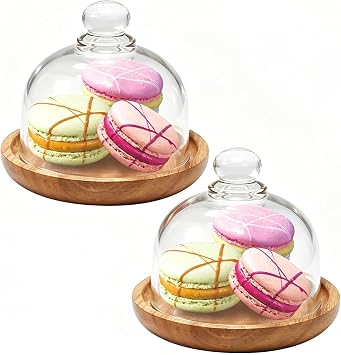 Glass Dome with Wooden Base