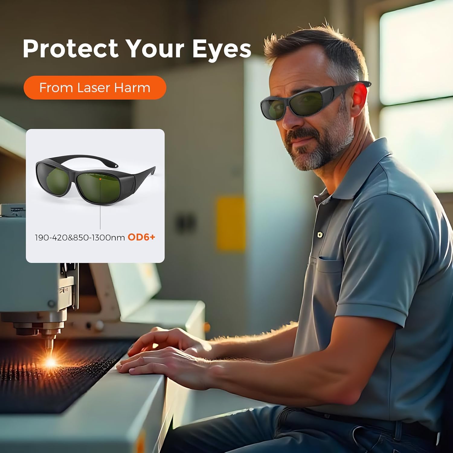 Cloudray CE 1064nm Laser Safety Goggles Protective Glasses Shield Protection Eyewear For YAG DPSS Fiber Laser…