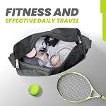 C&F BOGMOST Small Travel Duffel Bag Foldable Waterproof Gym Bag for Gym Beach Swim Bag Men Women Duffle Bag Lightweight Oxford Cloth Sports Bag, A-Black-Small, 15 INCHES, Simple
